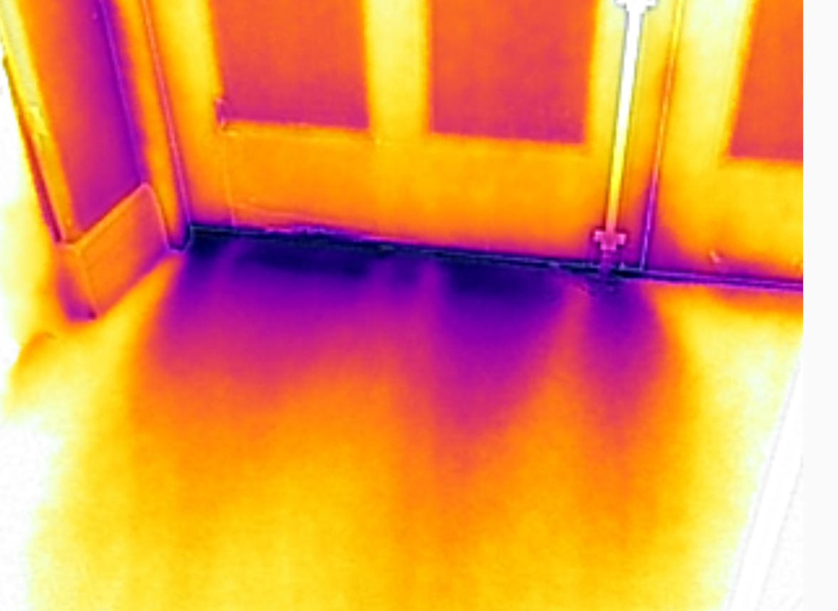 Thermal Imaging: Draft Under Double Door
