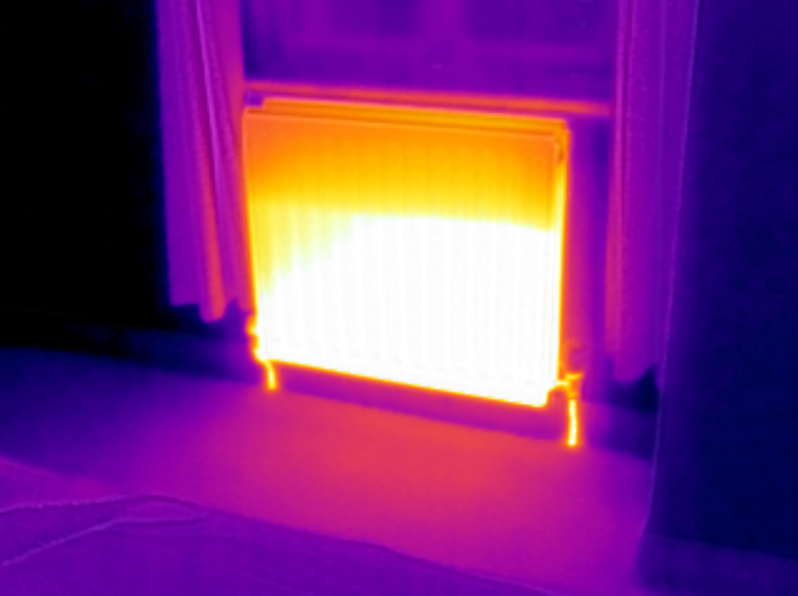 Thermal Imaging: Non Bled Radiator